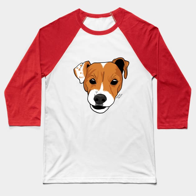 Parson Russell Terrier Baseball T-Shirt by ApolloOfTheStars